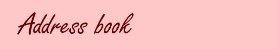 Address book